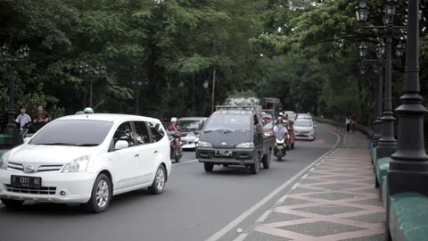 Traffic in Bogor City Stock Footage 107657497