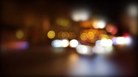Traffic bokeh light at night Stock Footage 82017718