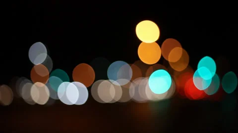 Traffic Bokeh Lights 1 Stock Footage 35571019