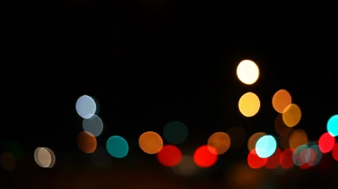 Traffic Bokeh Lights 3 Stock Footage 35584725