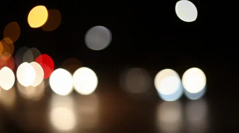 Traffic Bokeh Lights 5 Stock Footage 35584329