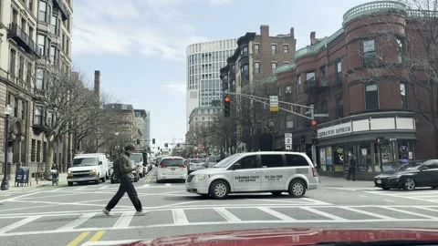 Traffic in Boston, MA Video stock 328879256