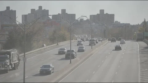 Traffic on BQE Stock Footage 161346503