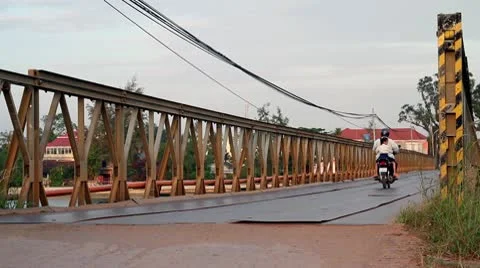 Traffic bridge asia Stock Footage 10584300