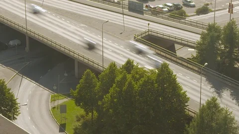 Traffic on a bridge Video stock 84265697