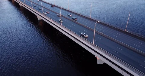 Traffic on the bridge Stock Footage 86273458