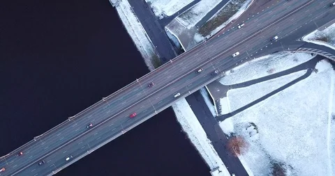 Traffic on the bridge Stock Footage 86273462