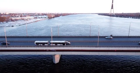 Traffic on the bridge Stock Footage 86273514