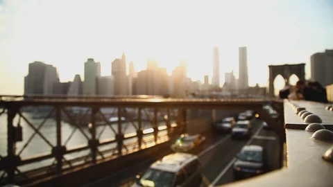 Traffic on Bridge Stock Footage 120018181