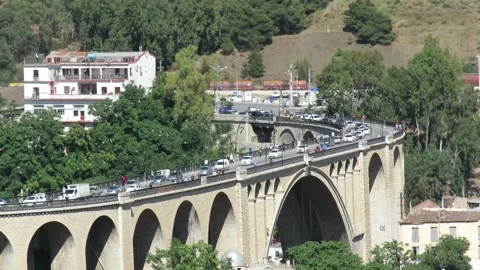 Traffic on Bridge Stock Footage 155550110