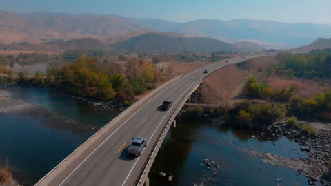 Traffic On a Bridge 스톡 동영상 288063606