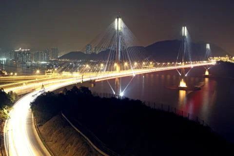 Traffic bridge Stock Photos