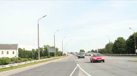 Traffic on the Bridge Time Lapse Stock Footage 11204144