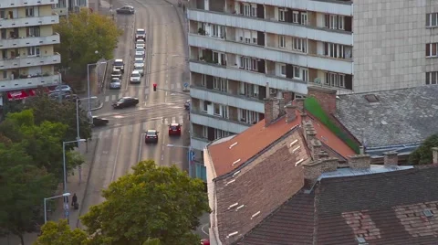 Traffic in Budapest Stock Footage 47149424