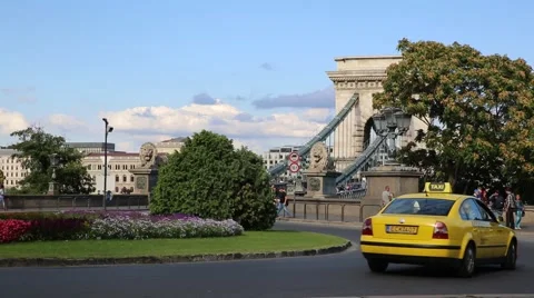 Traffic in Budapest Stock Footage 47877312