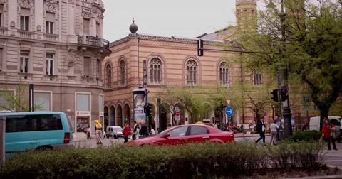 Traffic in Budapest Stock Footage 62820582