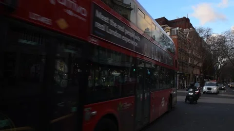 The Traffic of Cambridge Circus Stock Footage 265905438