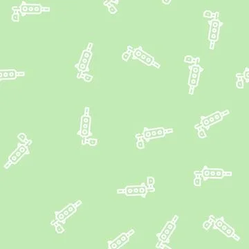 Traffic camera line vector seamless pattern flat Stock Illustration