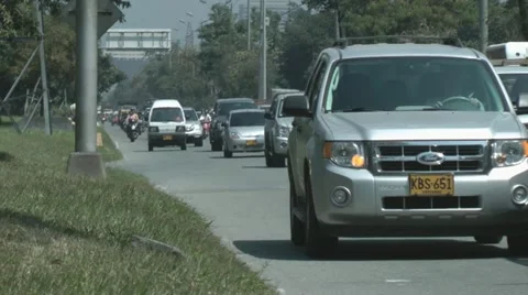 Traffic - Cars, Taxis, Buses Stock Footage