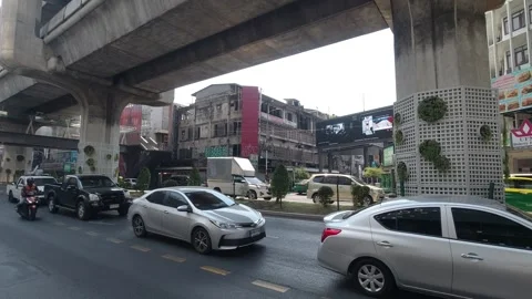 Traffic in central Bangkok Stock Footage 149774836