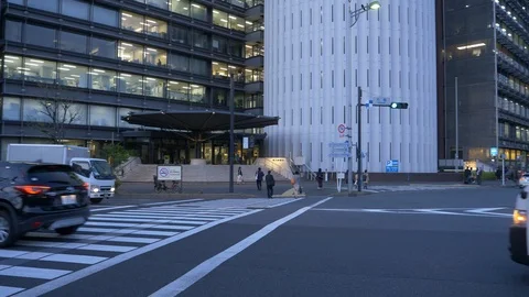 Traffic in the Central Tokyo Stock Footage 90500398