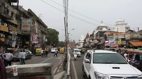 Traffic at Chandani Chowk 스톡 동영상 64579185