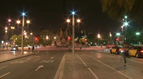 Traffic circle Stock Footage 446263