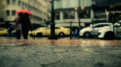Traffic in the city center Stock Footage 25243955