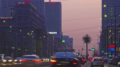 Traffic in a city center Stock Footage 150187624