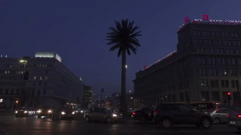 Traffic in a city center Stock Footage 150187657