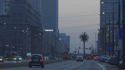 Traffic in a city center Stock Footage 150187689