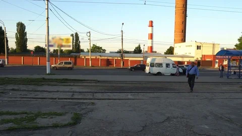 Traffic in city at day timelaps Stock Footage 76906331