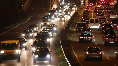 Traffic in the city Stock Footage 943669