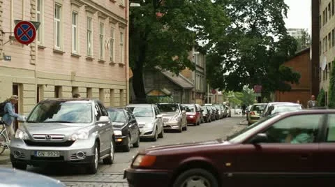 Traffic in city Stock Footage 11573132
