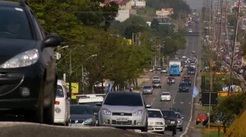 Traffic on the city Stock Footage 12653514