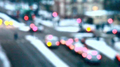 Traffic in city Video stock 34525813