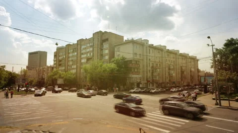 Traffic in the city Stock Footage 48679932