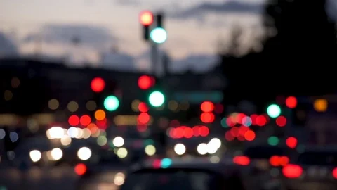 Traffic in the city Stock Footage 81684214