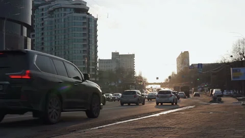 Traffic in the city Stock Footage 102540281