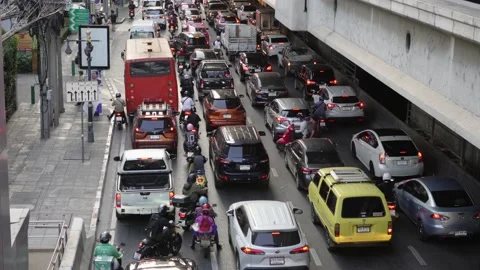 Traffic in the city Stock Footage 232310749