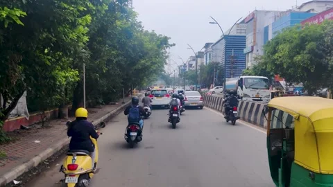 Traffic in the city Stock Footage 255628298