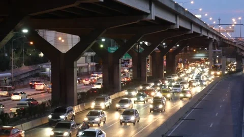 Traffic in the city Stock Footage 289664043