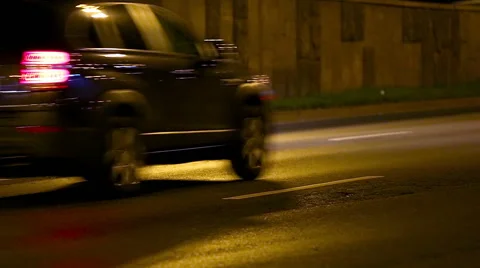 Traffic in city at night. Stock Footage 51993404
