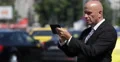 Traffic City Street Executive Manager Use Tablet Send Messages Business Partner 4k or 4k+ Resolution