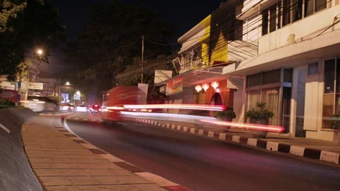 Traffic In The City - Time Lapse Video stock 79447104