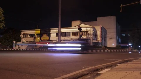 Traffic In The City - Time Lapse Video stock 79447514