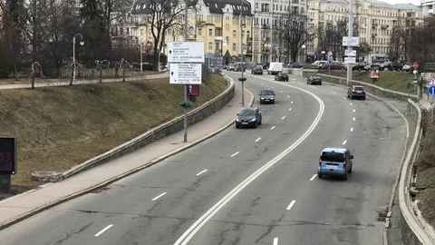 Traffic in the city. time lapse Stock Footage 112519033