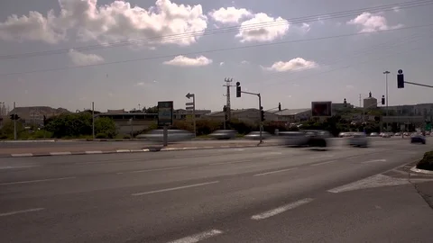 Traffic, city, vehicles, intersection, roads, traffic congestion Vidéo 125309093