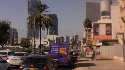 Traffic, city, vehicles, intersection, roads, traffic congestion Vidéo 125309439