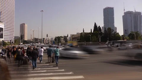 Traffic, city, vehicles, intersection, roads, traffic congestion Vidéo 125309821
